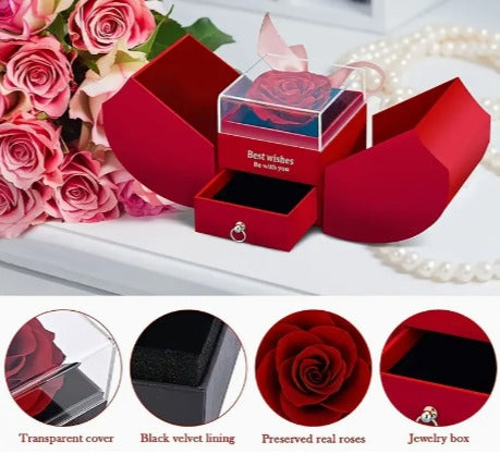 Box Toxic Love Rosa Preservada