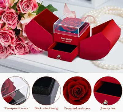 Box Toxic Love Rosa Preservada