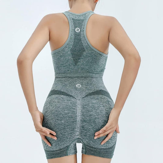 Conjunto deportivo mujer 2pcs verde talla unica