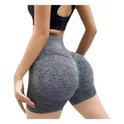 Leggings Corto Elástico Push Up gris S/M