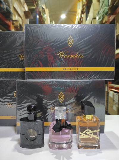 Conjuntos de 3 fragancias para mujer tipo YSL caja negro (no réplica)